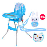 P7W儿童餐椅多功能可折叠便携式四轮手推车餐吃饭椅婴儿餐桌椅