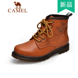 Camel骆驼女鞋 2014新款户外登山鞋 秋季真皮系带马丁靴 A1329045