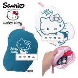 三麗鷗Hello Kitty凱蒂貓粉色蝴蝶結側身翹臀藍白可愛化妝包