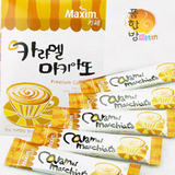 韩国麦馨 Latte焦糖玛奇朵卡布奇诺咖啡 13g品尝装 速溶泡沫