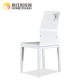 新红阳现代简约时尚小户型铁艺餐椅 椅子高档酒店椅靠背椅CY01031