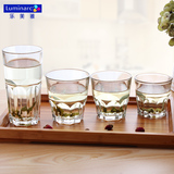 弓箭乐美雅玻璃杯子透明耐热透明创意茶杯果汁杯子 家用水杯套装