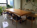 美式复古铁艺实木办公桌会议桌谈判桌休闲餐桌咖啡桌电脑桌书桌椅