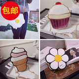 2015夏秋新款个性可爱小雏菊太阳花朵蛋糕包甜美链条手拿包单肩包