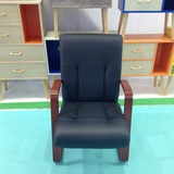 美国DMI定制巴西真皮弯曲木休闲椅老板椅擦色工艺椅子欧式电脑椅