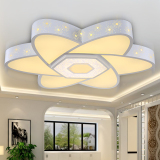 LED吸顶灯卧室灯具现代简约大气客厅灯圆形温馨浪漫餐厅房间灯饰
