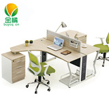 深圳办公家具 双人职员桌员工组合 钢木组合办公桌 电脑桌办公桌