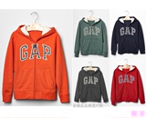 特价现货Gap 美国正品代购 童装男童男孩中童连帽Logo卫衣外套