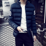 2015冬季新款男士棉衣外套修身韩版青年棉服男羽绒服加厚短款棉袄