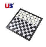 UB友邦 西洋国际跳棋100格儿童学习培训班专用 磁性折叠Checkers