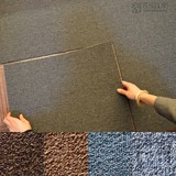 丙纶材质沥青底办公室台球桌球室方块地毯按装简便纯色拼块毯特价