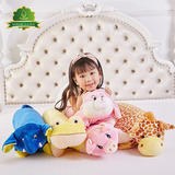 泰国天然儿童乳胶枕小宝宝枕玩偶动物枕头小孩枕头宠物卡通枕代购