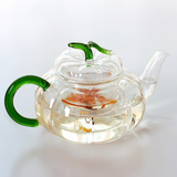 高硼硅耐热玻璃花茶壶花草茶具功夫泡茶壶透明过滤加热南瓜壶包邮