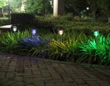 太阳能路灯庭院户外超亮装饰草坪灯花园别墅照明不锈钢景观灯4LED