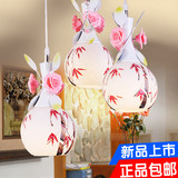 时尚花形玫瑰花朵玻璃灯饰现代简约三头餐厅吊灯卧室灯过道灯具