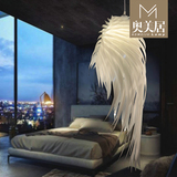 奥美居现代创意羽毛吊灯 餐厅客厅卧室酒店装饰工程天使之翼吊灯