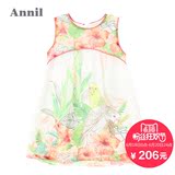 商场同款 安奈儿童装夏装女童无袖连衣裙儿童背心裙子 AG523332