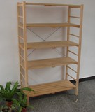 办公室学生简易实木多层置物架储物架书架展示货架一字搁板