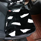 汽车坐垫 羊剪绒无靠背短毛座垫 冬季纯羊毛坐垫 方垫 驾驶位单座