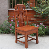 红木象头餐椅精雕象头如意餐椅非洲花梨木餐桌配套椅古典家具
