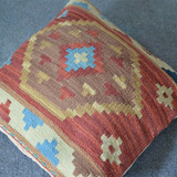 cucci/库奇 kilim巴基斯坦纯羊毛进口手工编织靠垫北欧风格抱枕
