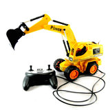 包邮猎豹王 线控工程车挖土机 电动玩具儿童玩具 遥控挖土机