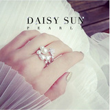 【十年老店】daisysun星星款日本akoya天然淡水珍珠戒指