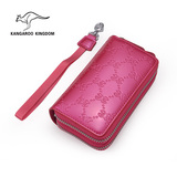 袋鼠零钱包女士时尚汽车钥匙包大容量可爱创意个性多功能拉链包包