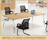 北京办公家具简约会议桌长桌培训桌椅洽谈桌会客办公桌钢架条行桌