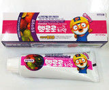 韩国代购宝露露PORORO小企鹅儿童防蛀牙健齿牙膏混合水果味90g