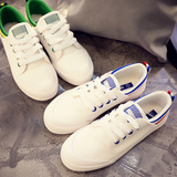 香港代购正品 2016夏款新品平底帆布鞋白色小白鞋平跟女单鞋