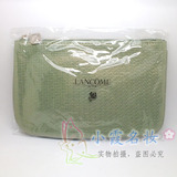 Lancome兰蔻化妆包 新款清新绿色薄款手拿包 零钱包 收纳包