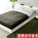板式床1.5米现代简约储物床宜家日式榻榻米小户型卧室1.8米双人床