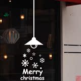 圣诞夜的灯 圣诞玻璃墙贴纸 圣诞节布置橱窗贴装饰 窗贴窗花雪花