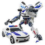 变形玩具金刚4超大大黄蜂警车声光汽车机器人模型儿童玩具礼物