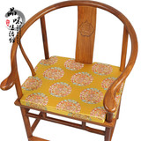 红木沙发坐垫中式红木坐垫实木餐椅圈椅坐垫亚麻沙发垫飘窗垫棕垫
