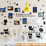 小猫照片墙贴纸客厅卧室温馨宿舍房间装饰品床头相框墙上墙纸贴画
