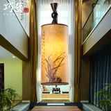 中国风仿古中式小吊灯过道走廊玄关灯吊灯茶室吧台古典羊皮吊灯