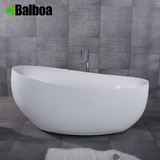 巴博 出口款 晶雅石浴缸 1.9米绮美石浴缸 欧式独立浴缸 椭圆9901
