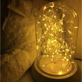 黄光装饰台灯卧室床头创意礼物个性浪漫美式乡村玻璃实木暖光台灯