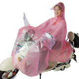 包邮正大雨具厂家水晶PVC透明大帽檐摩托车踏板车电动车单人雨披