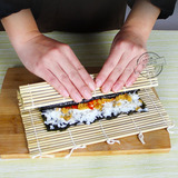 寿司工具套装必备竹帘 韩国厨房卷帘 寿司专用粗竹签材料模具