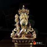 【佛缘汇】尼泊尔进口 纯铜半鎏金 10寸 地藏王菩萨 地藏菩萨佛像
