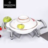 加厚不锈钢双耳隔热垫创意欧式防滑防烫锅垫碗垫餐桌垫厨房用品