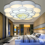梅花三层水晶吸顶灯 1米超大客厅卧室异形LED变光变色可遥控灯具