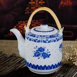 景德镇陶瓷茶壶大容量 耐高温单壶 过滤泡茶壶凉水壶青花玲珑瓷壶