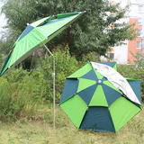 正品天豪 2/2.2米两节防紫外线防雨防晒铝合金杆双层万向钓鱼伞
