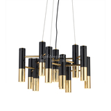 新古典IKE金属铝材多管创意设计师样板房客厅卧室会所吊灯