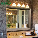 中式防水浴室镜卫浴镜卫生间镜子壁挂装饰镜洗漱镜化妆镜