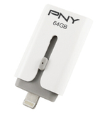 PNY 美国必恩威  苹果手机专用U盘 苹果MFI认证 手机U盘32GB 白色
